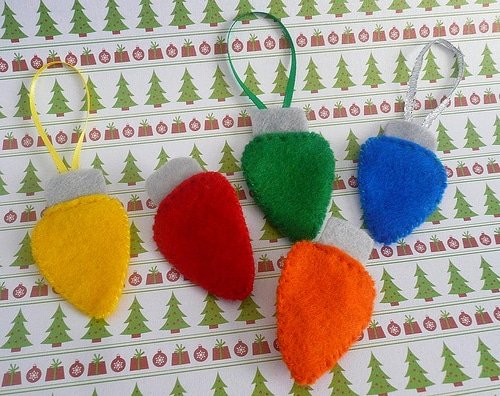 Felt Lights Ornaments