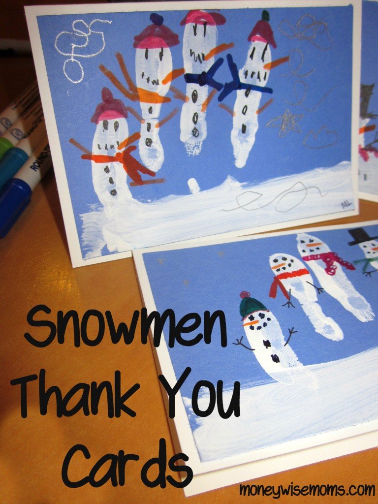 Snowmen Thank You Cards Snowmen Thank You Cards